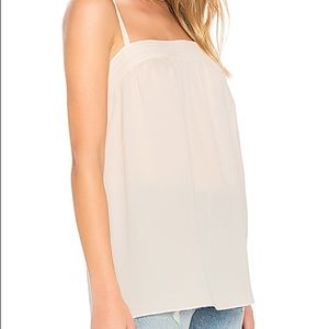 Vince Embroidered Sill Cami - Gesso